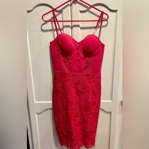 COPY - Beautiful pink lace detail BEBE cocktail dress